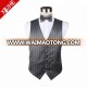 2018 Latest Suit Styles Grey Stripe Clothes Formal Waistcoat Gilet Men Polyester Vest